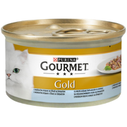 Gourmet gold bucatele in sos, peste oceanic si spanac 85 gr
