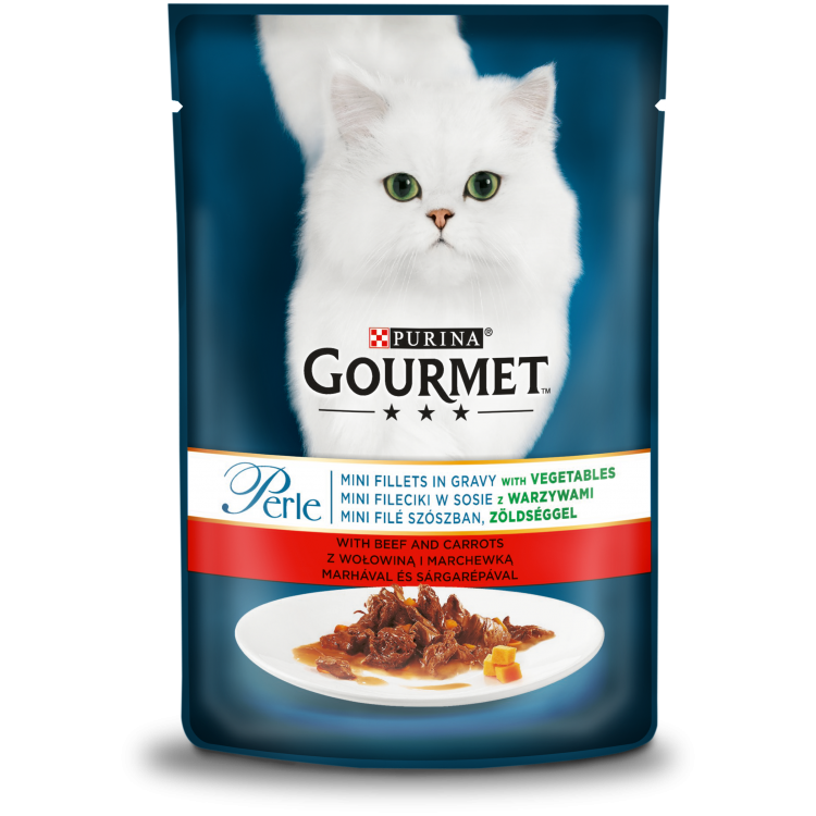 Gourmet perle vita cu morcovi 85gr