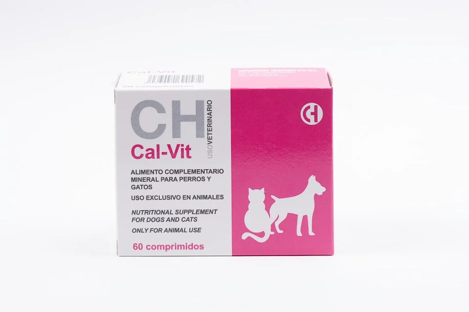 CAL-VIT - Calciu pentru caini si pisici - 60 cpr.
