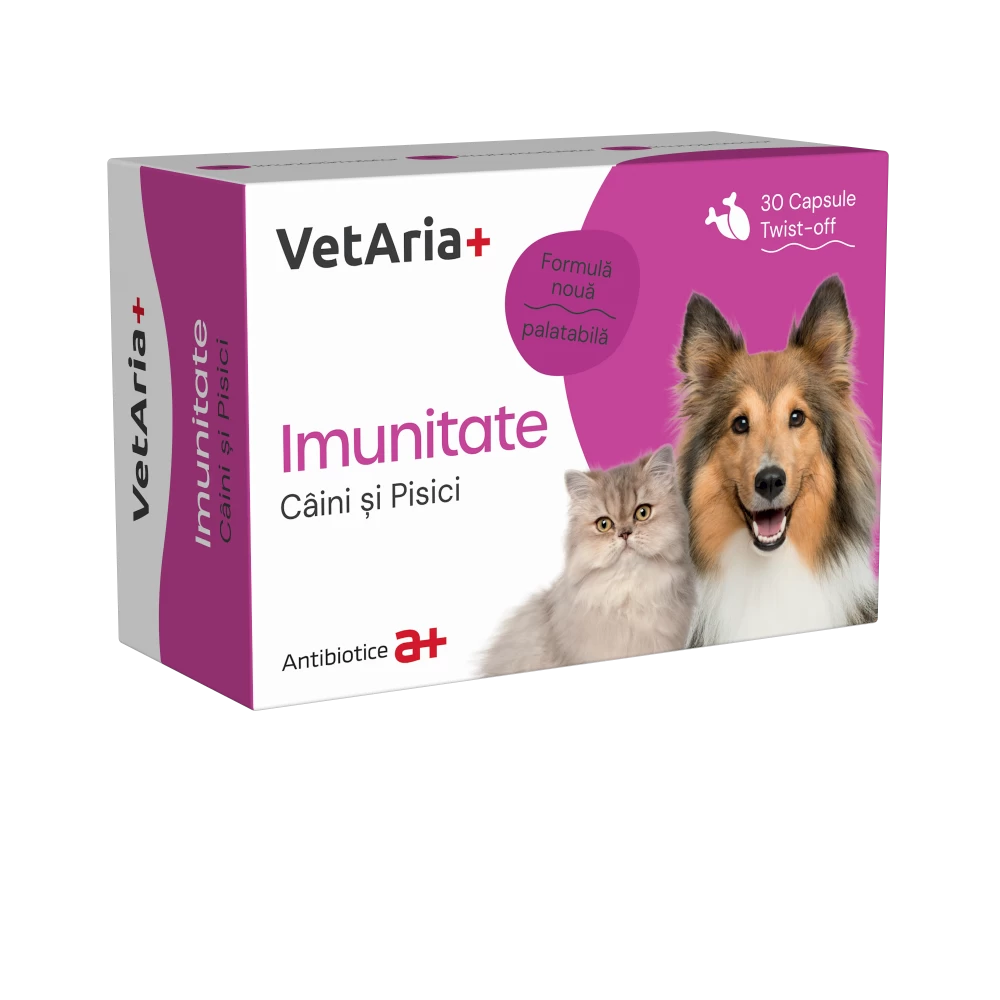 VetAria+ Imunitate, 30 capsule Twist-off