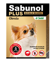 Zgarda Antiparazitara Caini, Sabunol PLUS 2-10kg, 35CM