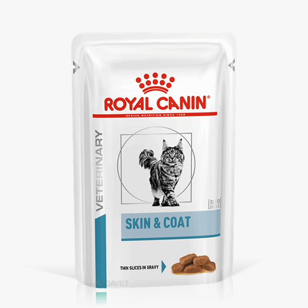 ADAVET SKIN &amp; COAT CAT POUCH 12x85g-min
