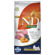 N&D Grain Free 7 kg Adult Mini Miel, Afine si Dovleac