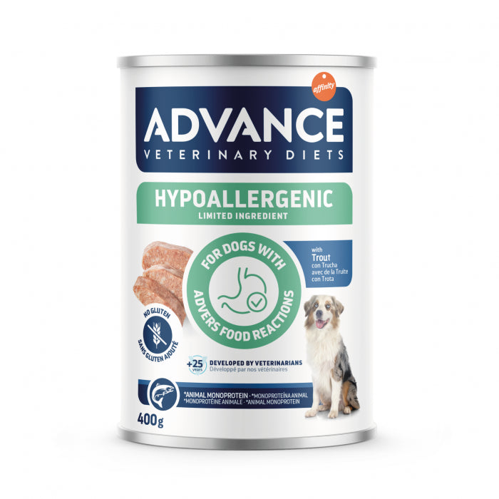 Advance conserva Hipoalergenic Pastrav 400gr – Dietă hipoalergenică