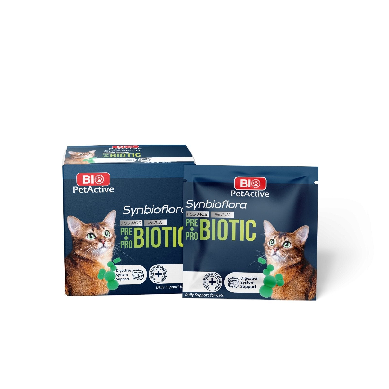 Bio Synbioflora 30x30gr pliculete Pre&Probiotics pentru Pisici