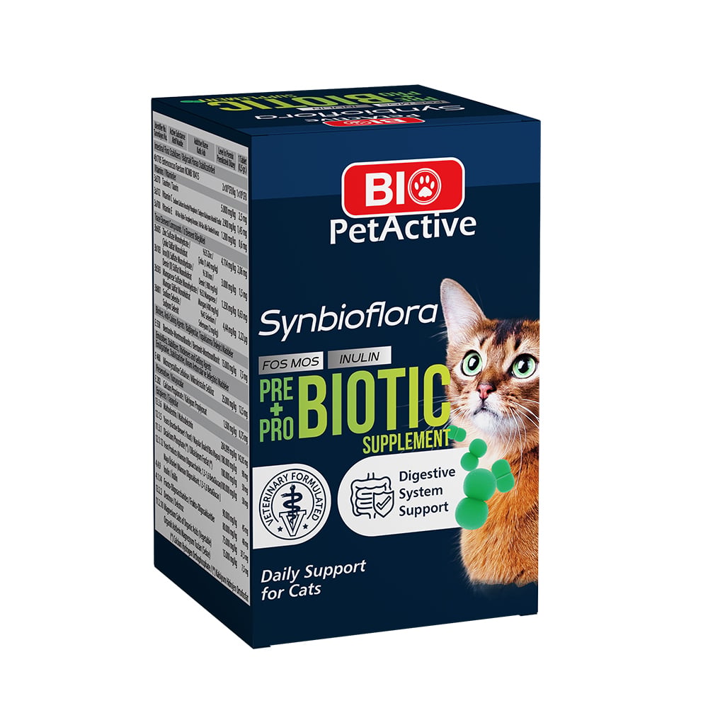 Bio PetActive Synbioflora 60 tab Pre&Probiotics pentru Pisici