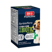 Synbioflora este o hrana complementara ce contine un complex de prebiotice si bacterii probiotice dezvoltate special pentru pisici si caini pentru a ajuta la mentinerea unui tract digestiv echilibrat. Contine o sursa de microorganisme vii (viabile) care apar in mod natural in intestin si care mentin echilibrul microflorei intestinale, plus prebiotice care sustin dezvoltarea bacteriilor benefice sistemului digestiv. 