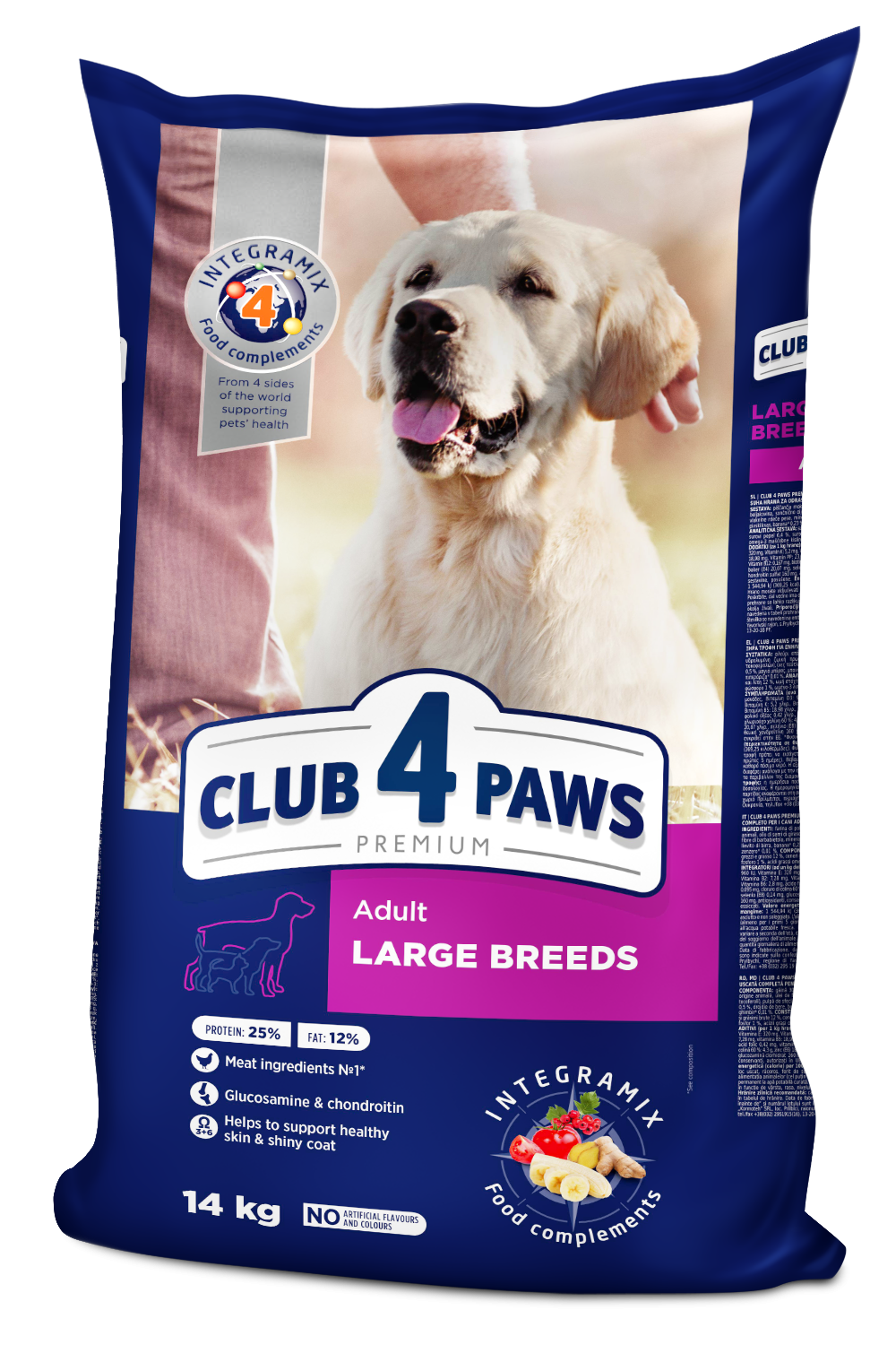 Club 4 Paws Hrana uscata caini adulti de talie mare, 14kg