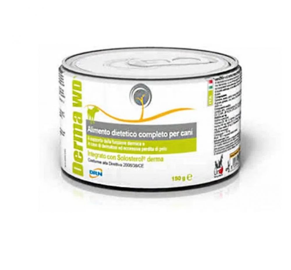 Conserva dietetica pentru caini Derma WD 150 g – suport pentru piele sensibila si dermatite