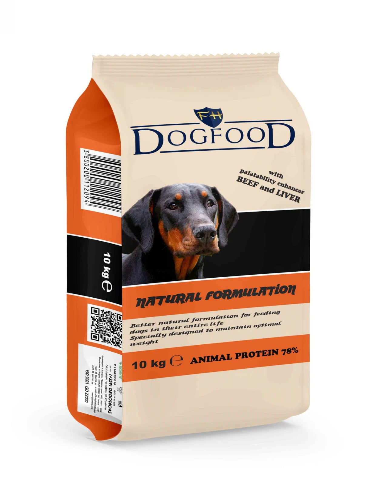 Dog Food 10kg cu Vită și Ficat – Hrană Uscată pentru Câini