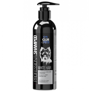 CLUB4PETS Sampon profesional WHITE HAIR pentru caini adulti cu blana alba, 250 ML