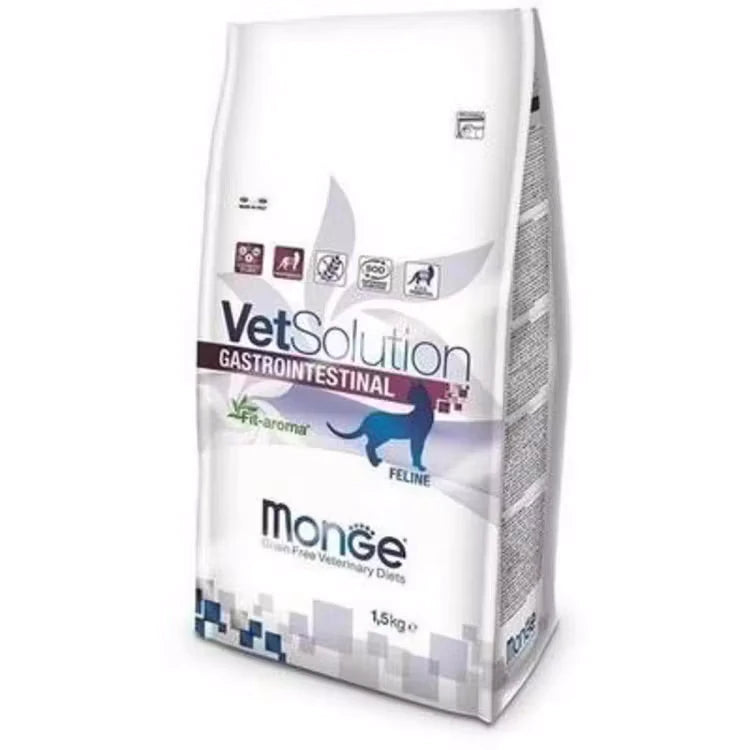 MONGE Vet Solution Cat Gastrointestinal hrană uscată dietetică pentru pisici cu probleme gastrointestinale 1,5 kg