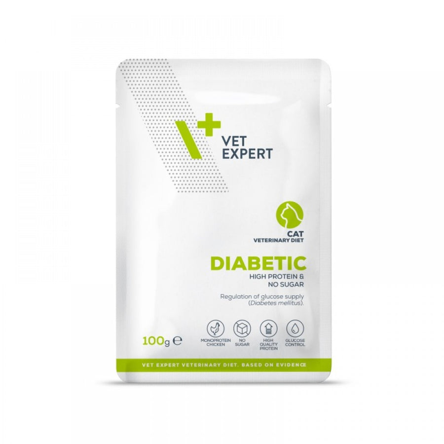 4T Dieta Veterinara Pisici Diabetic Cat, Vetexpert, 100 g