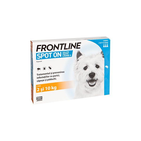 FRONTLINE Spot On S, 3 pipete caini-min
