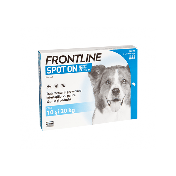 FRONTLINE Spot On M, 3 pipete caini-min