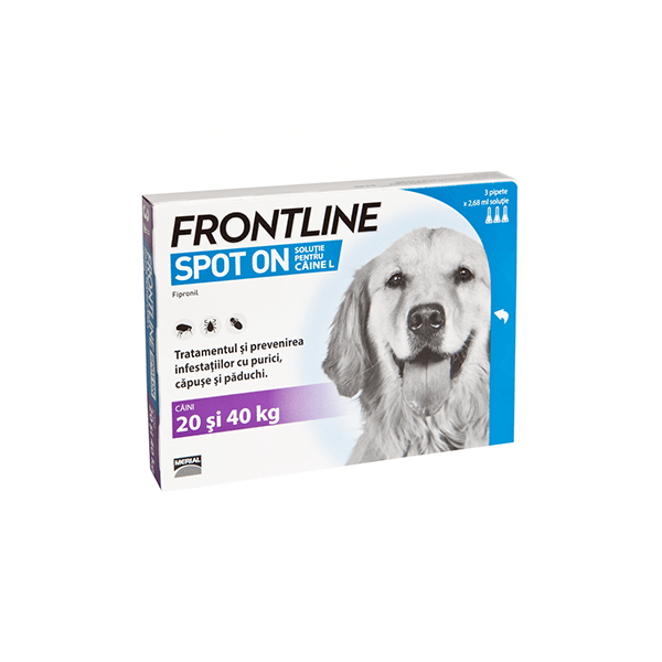 FRONTLINE Spot On L, 3 pipete caini-min