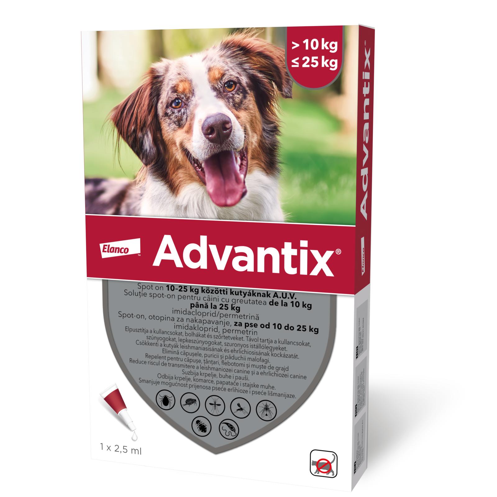 Advantix Dog 10-25kg (2,5ml) - 1 Pipeta