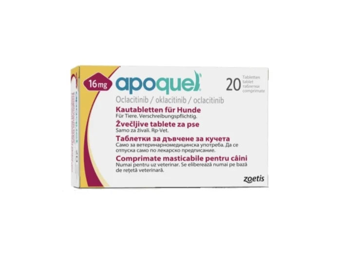 Apoquel Chew 16 mg, 20 Comprimate Masticabile pentru Alergii Câini