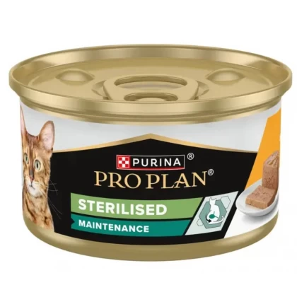 CONSERVA Purina Pro Plan Cat Sterilised Maintenance cu Pui, 85 g – Hrană Umedă pentru Pisici Sterilizate