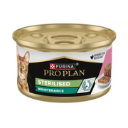CONSERVA Purina Pro Plan Cat Sterilised Maintenance cu Ton și Somon, 85 g – Hrană Umedă pentru Pisici Sterilizate