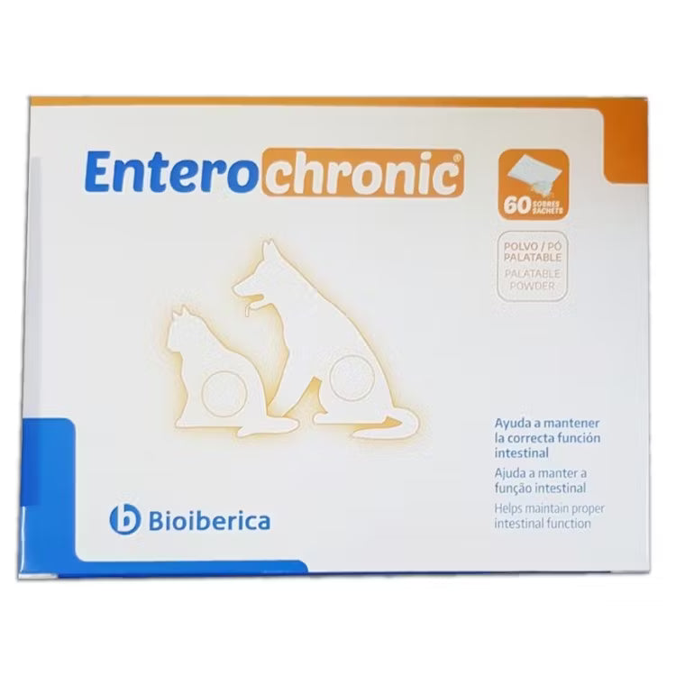 Entero-Chronic supliment pentru câini și pisici cu tulburări intestinale, 60 plicuri