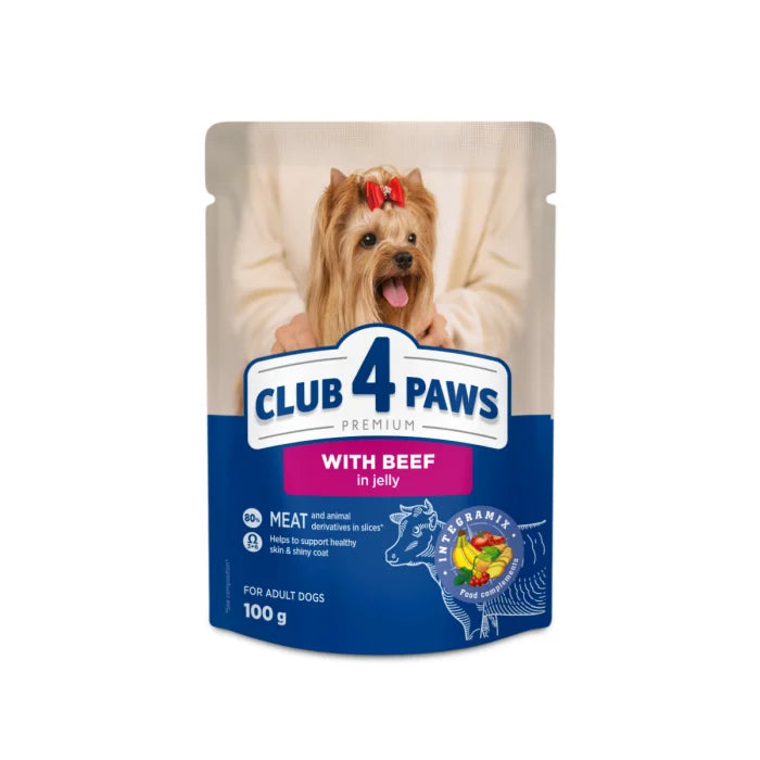 Plic Hrana Umeda Caini Club 4 Paws Vita in Jeleu, 100g