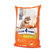 Hrană uscată premium Club 4 Paws Adult Cat cu iepure, pentru pisici adulte, 14kg