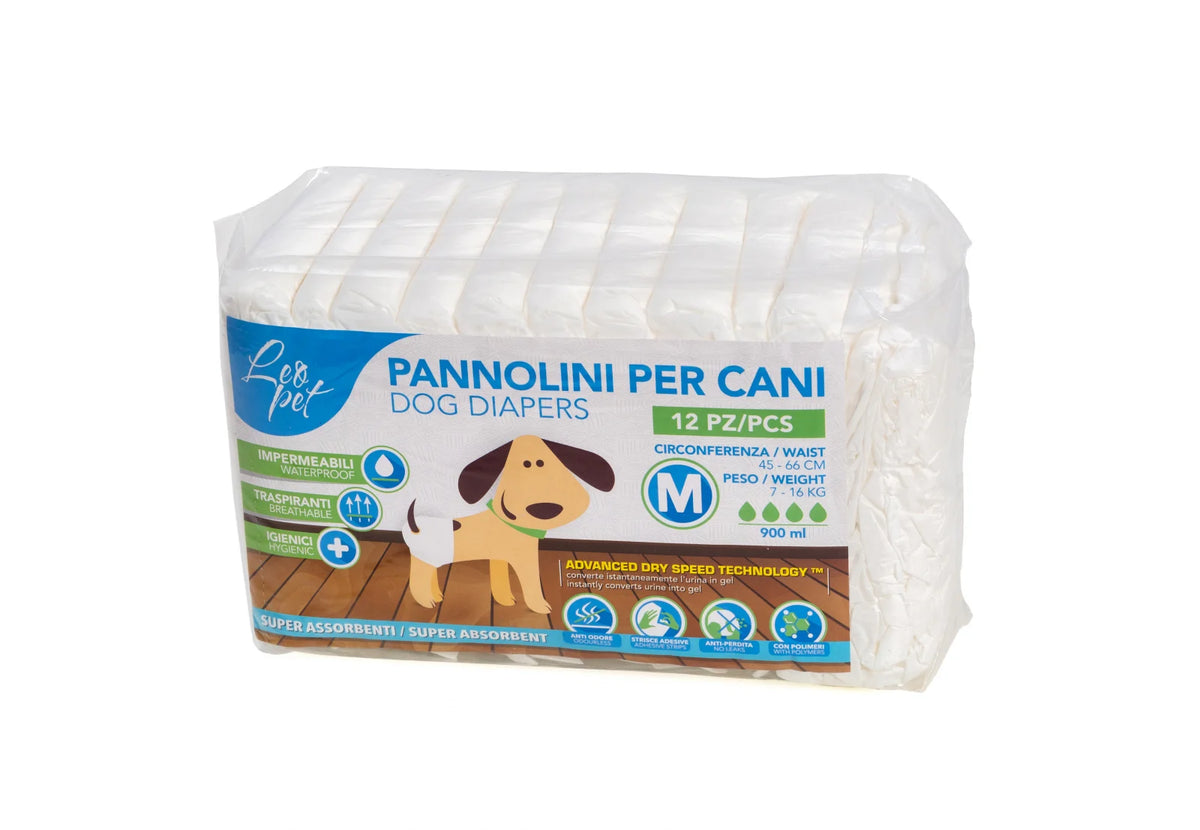 Leopet Scutece pentru Câini – 12 bucăți