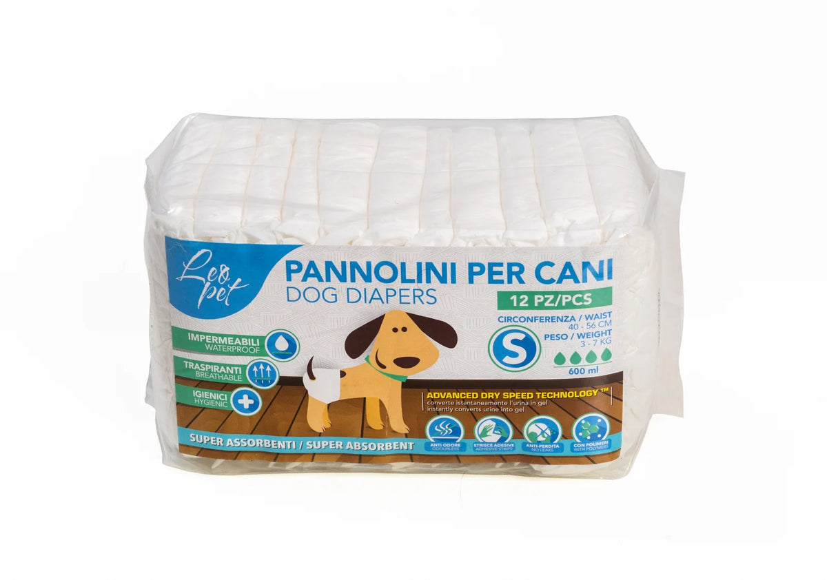 Leopet Scutece pentru Câini – 12 bucăți