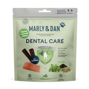 Marly & Dan Dental Care Sticks M/L pentru Câini, 140 g – Recompense Dentare cu Somon, Mentă și Ceai Verde pentru Igienă Orală