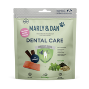 Marly & Dan Dental Care Sticks S pentru Câini, 100 g – Recompense Dentare cu Somon, Mentă și Ceai Verde pentru Igienă Orală
