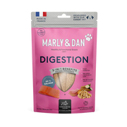 Marly & Dan Jerky Digestion pentru Câini, 80 g – Supliment Natural cu Somon, Fibre, MOS și FOS pentru Susținerea Digestiei