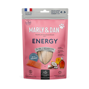 Marly & Dan Jerky Energy pentru Câini, 80 g – Supliment Natural cu Somon pentru Energie, Masă Musculară și Susținerea Imunității