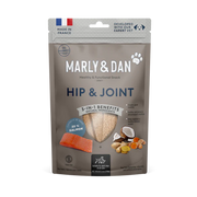 Marly & Dan Jerky Hip & Joint pentru Câini, 80 g – Supliment Natural cu Somon, Glucozamină și Condroitină pentru Articulații și Mobilitate