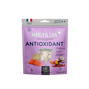 Marly & Dan Soft & Chewy Antioxidant pentru Câini, 100 g – Supliment Masticabil cu Somon și Fructe pentru Susținerea Imunității