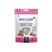 Marly & Dan Soft & Chewy Digestion pentru Câini, 50 g – Suplimente Masticabile cu Somon, Prebiotice și FOS pentru Digestie Sănătoasă