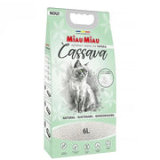 Miau Miau Cassava 6 L – Așternut igienic vegetal pentru pisici