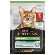 PURINA PRO PLAN STERILISED cu Vită, hrană umedă pentru pisici 85gr