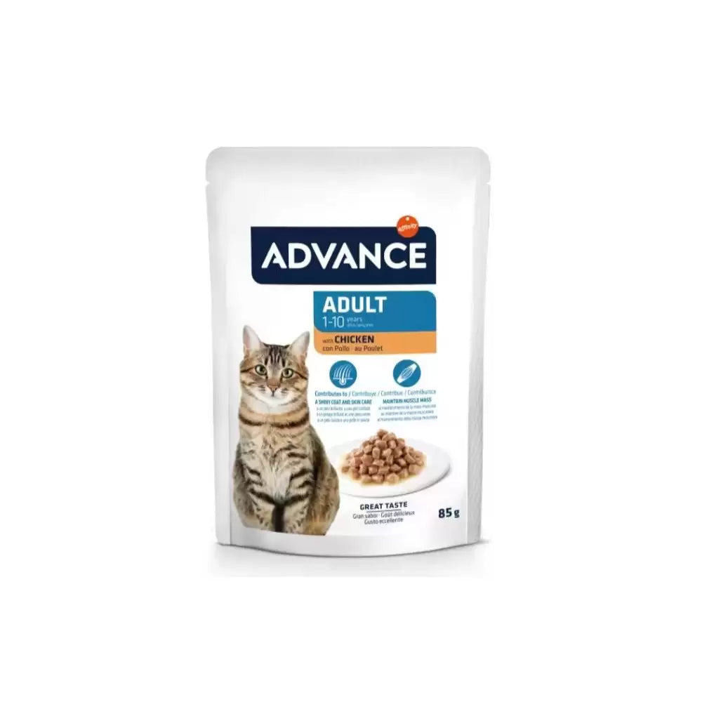 Plic Hrana Umeda Pisici Advance Adult Pui in Sos, 85g
