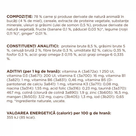 Plic Pisică Adultă cu Miel în Sos 85g Club 4 Paws – Hrană Umedă Premium cu Omega 3 și 6