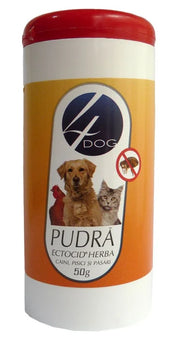Pulbere Antiparazitara Ectocid Herba 4DOG, 50g - Protectie Naturala Purici si Paduchi