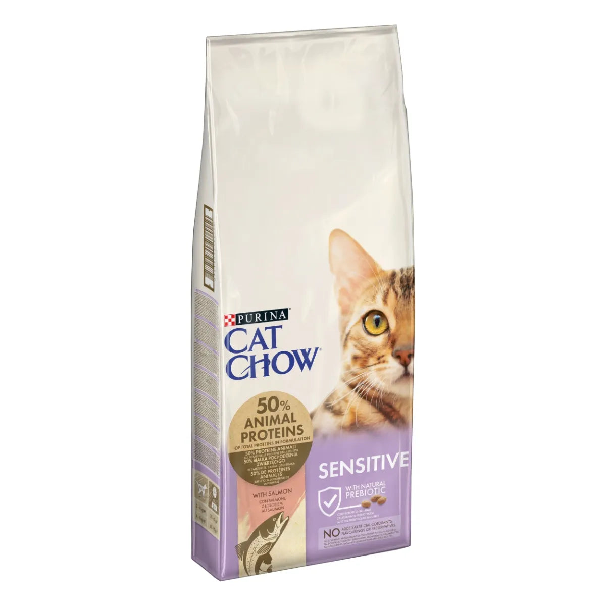Purina Cat Chow senstive 15kg cu Somon