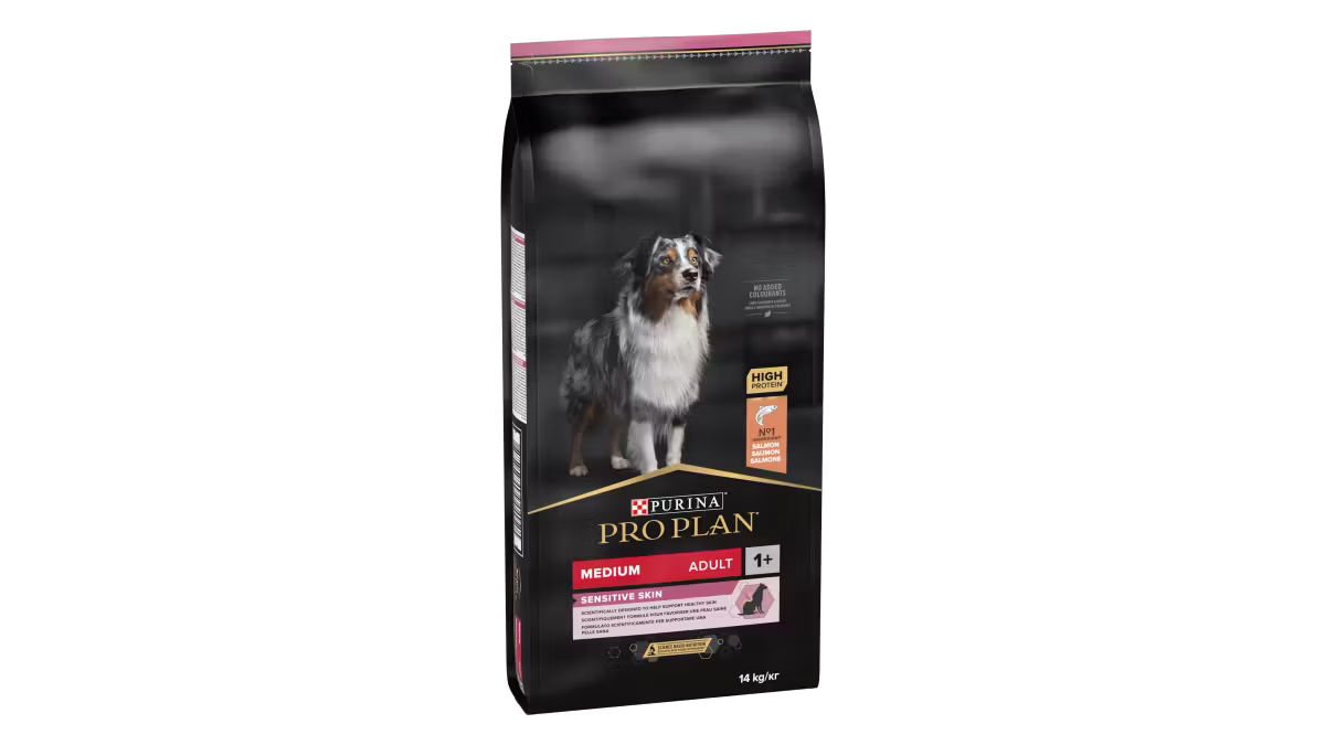 Purina Pro Plan Sensitive Skin, Somon, Talie Medie 10 kg
