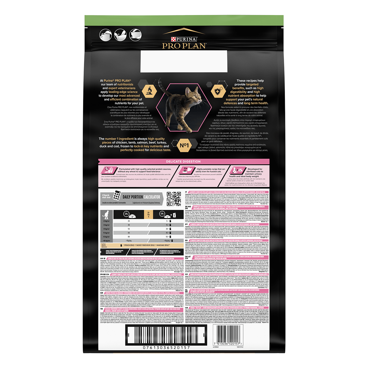 Purina Pro Plan Sterilised Delicate Digestion Adult 1+ Pui, 10 kg