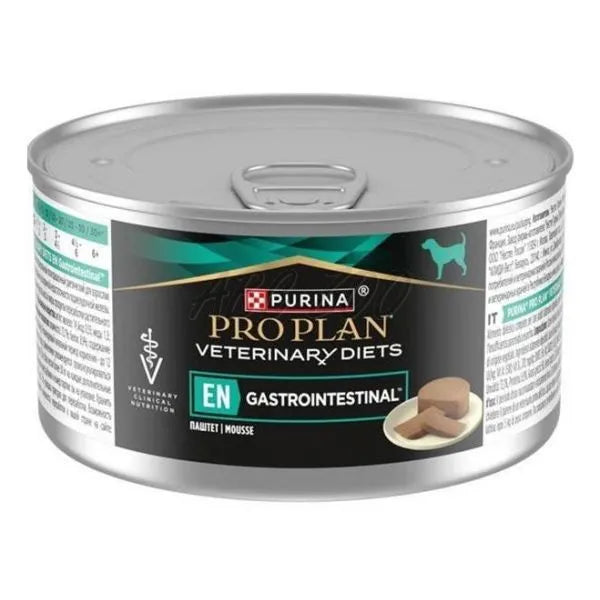 Purina Pro Plan Veterinary Diets EN Gastrointestinal Câine, Hrană Umedă Dietetică, Cutie 195 g
