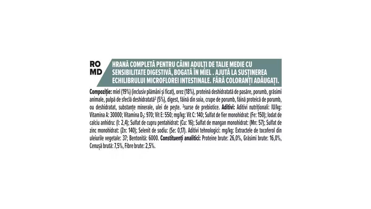 Purina Pro plan Sensitive Digestion, Miel, Talie Medie 10 kg