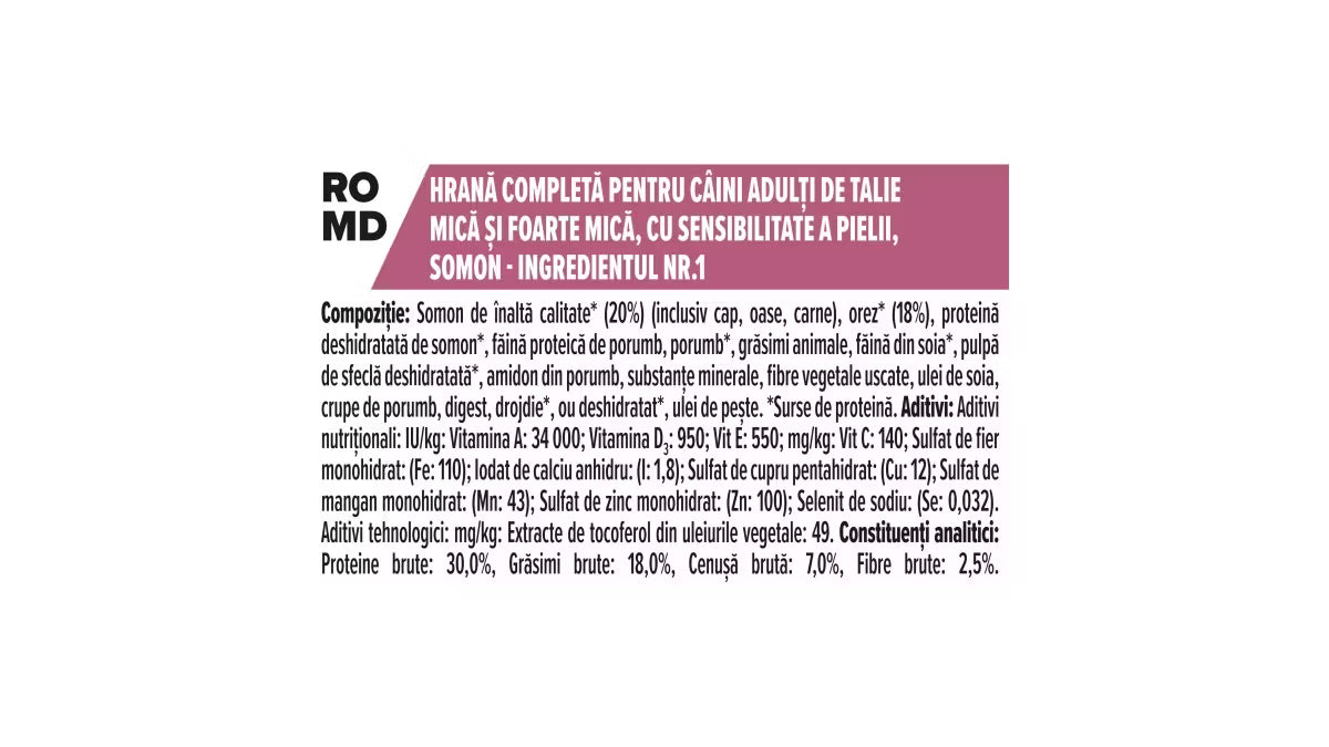 Purina Pro plan small&mini adult cu somon