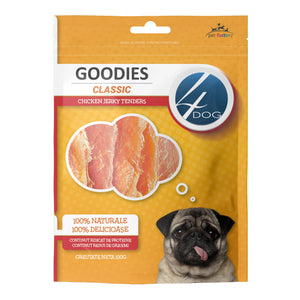 Recompense pentru Câini Adulți 4DOG GOODIES Classic Jerky Tenders Pui 100g