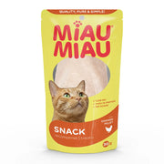 Recompense pentru Pisici Adulte Miau Miau – Piept de Pui Natural, 30 g