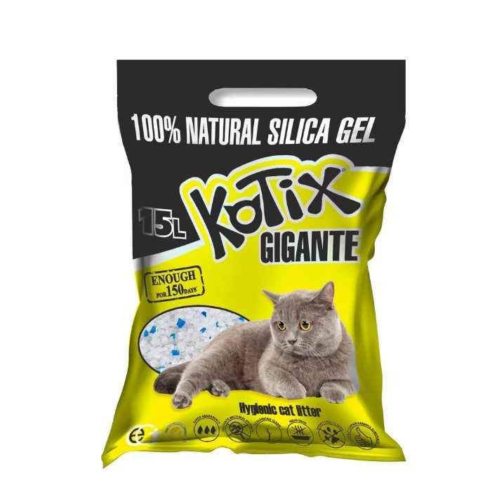 Silicat 15L, Kotix Asternut Igienic pentru Pisici